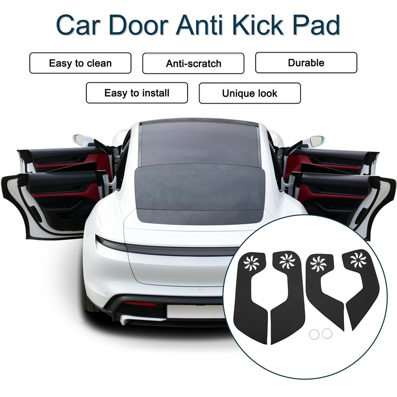 TUCKBOLD Leather Car Door Anti Kick Pad Sticker for Honda