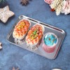 16 Pcs Baking Sheet Stainless Steel Cookie Sheet Small Metal