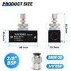 TAILONZ PNEUMATIC Air Flow Control Valve with Push-to-Connect Fitting, in-Line