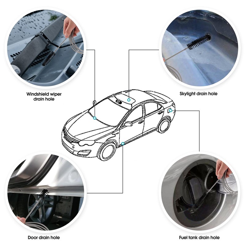 LiteTour LiteTour Extra-Thick Flexible Feeding Tube Cleaning Brush - 67-Inch