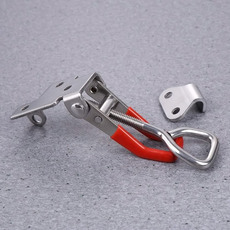 Toggle Clamp,2 pcs Adjustable Toggle Catch Toggle Latch Metal Clamps