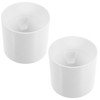 Toddmomy 2cps Golf Cups Holes: White Plastic Golf Putting Cup