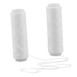 BESPORTBLE 2pcs Invisible Elastic Fishing Line for Bait Tying Clear Stretchy String for Secure Bait Retention Easy to Use and Discreet for Sea Fishing