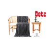 Luxury Fleece Blanket Colour: anthracite, Size: 130 x 170 cm,