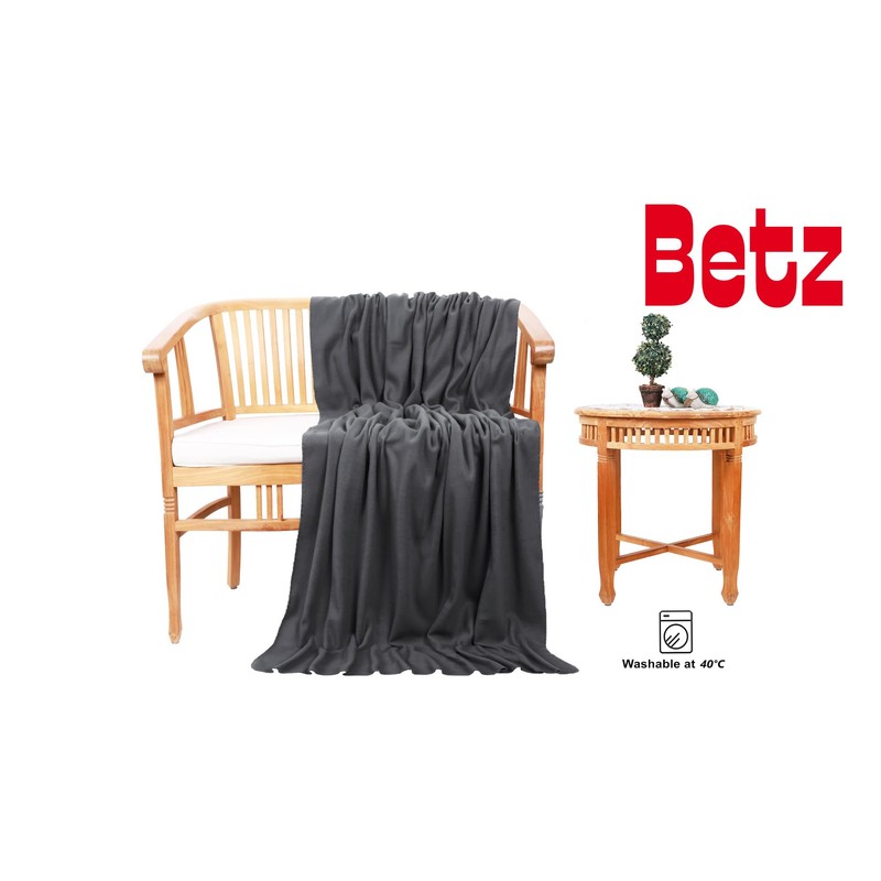 Luxury Fleece Blanket Colour: anthracite, Size: 130 x 170 cm,