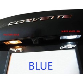 SR1 Performance C7 Rear Hatch & License Plate LED Lighting Kit for 2014-2019 Stingray, Z51, Z06 Corvette (Blue)