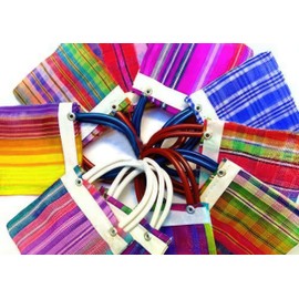 Alondra's Imports New (TM) - Mini bolsas mexicanas de regalo de diseño único, bolsas mexicanas de caramelo, bolsas mexicanas, bolsas de malla mexicana, bolsas para Fiestas, 10 x 7 pulgadas, multicolor (paquete de 6)