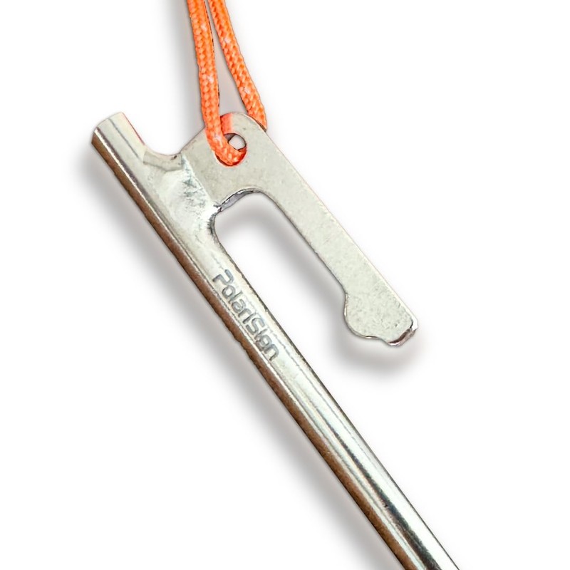 Titanium Pegs 7.9 inches (20 cm), Set of 6, Lightweight,