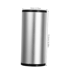 Gatuida Multi Functional Garbage Bin with Tissue Holder Compact Design for Car Office Convenient Access Easy Waste Disposal Silver