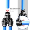 Innfeeltech 20 Pcs 8mm Black Splitter Push to Connect Pneumatic