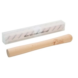 Premium Wooden Cocktail Muddler Crafted from Natrural Hardwood Wood - Elevate Mixology - Stylish Mojito Bar Tool - Crush Ice & Herbs with Ease - Ideal for Home, Bars, (12 inch Laser Cardinal)