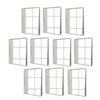 Pack of Rectangle Wall Mounted Acrylic Bathroom Mirrors: Frameless, Easy