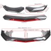 For Chrysler 300 2005-20 Front Bumper Lip Splitter Spoiler carbon