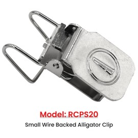 ANDUSTRIAL - Small Durable Clips/Clamps for Displaying Shawls, Leather Hides, Quilts, Mats, Rug Samples, Towels, Fabric On Wall - Wire Backed Alligator Rug Clips - Silver, 10 Clips