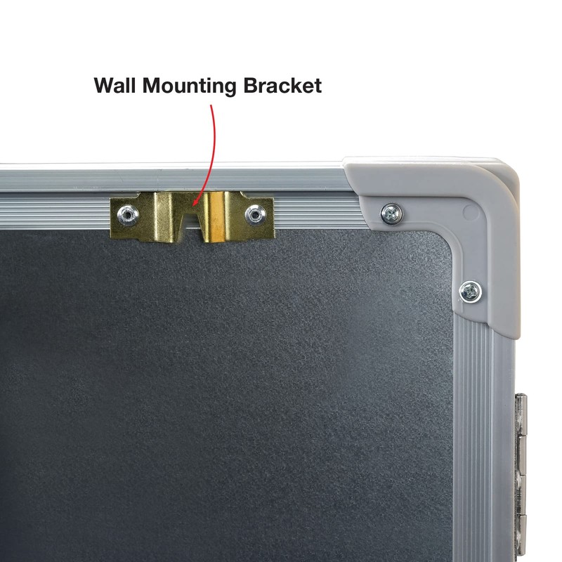 40” x 60” Wall-Mounted, Folding Whiteboard with Magnetic Surface and