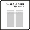 wraplus Skin Seal Compatible with Pixel 6 [Space Gray] Back
