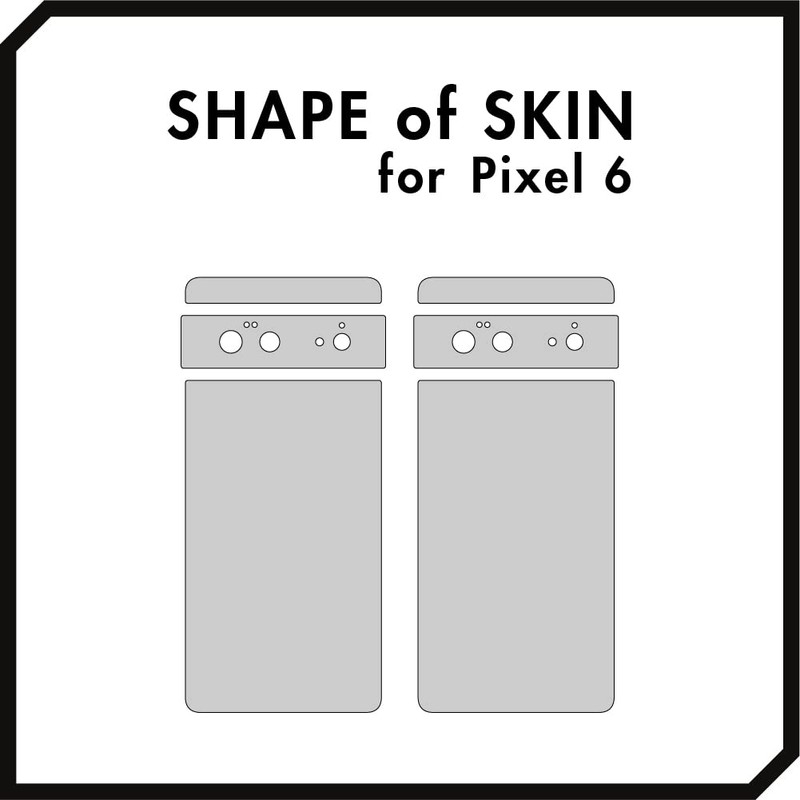 wraplus Skin Seal Compatible with Pixel 6 [Space Gray] Back