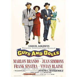 OMG Printing Guys And Dolls Frank Sinatra Poster/Print/Picture Satin Photo Paper - A1-594mm x 841mm