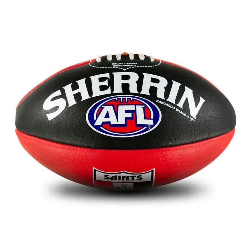 Sherrin St Kilda Saints AFL Club Leather Football, Size 5