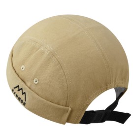 Clakllie Brimless Sailor Hat Cotton Docker Beanie Cap Soft Landlord Worker Cap No Bill Hats Urban Street Leon Hat,Khaki