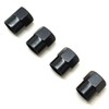 SAAB Logo Valve Caps, Set of 4, Black and Blue