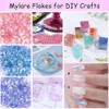 KKSJK Epoxy Resin Accessory Set with Glitter, Sequins, Dry Flowers,