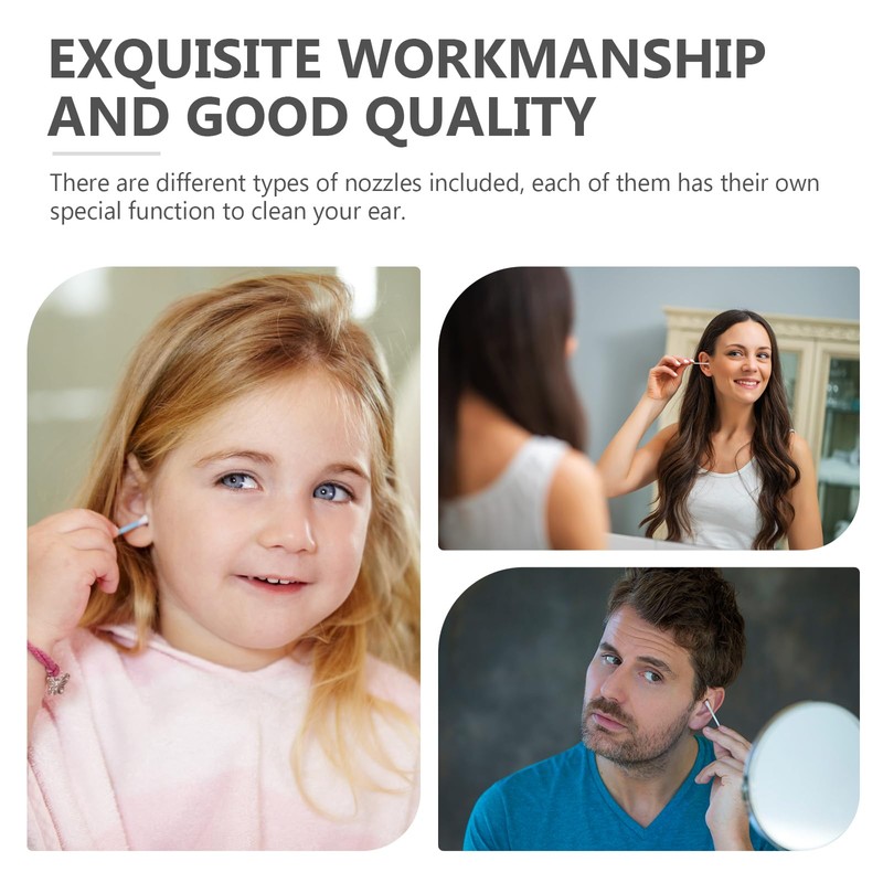 Healifty Ear Washer Disposable Tips-30 Pack Replacement Ear Washer Disposable