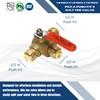 XFITTING Push Fit 1/2 Inch x 1/2 Inch Push Fit