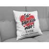 LIEBTASTISCH - Cushion with Saying "I Love You More" -