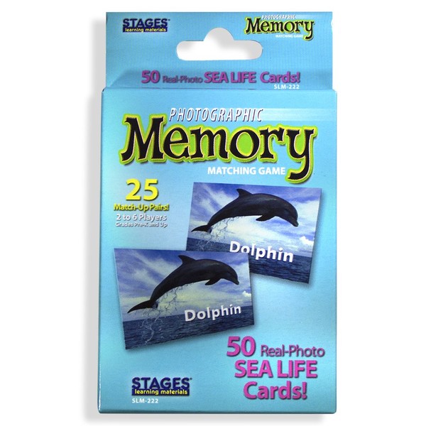 Picture Memory Sea Life Card Real Photo Concentration Memory Game