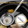Fine Mesh Stainless Steel Colander, 304 Stainless Steel Strainer Spoon