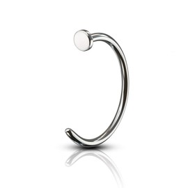 PiercedOff Titanium Nose Ring - Thickness 20GA (0.8mm) / Diameter 10mm