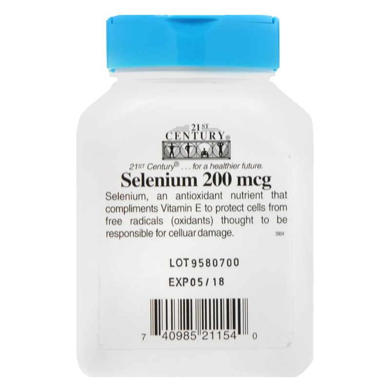 21st Century Selenium, 200 mcg, 60 Capsules