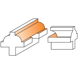 CMT 855.802.11 Ovolo Sash Set, 1/2-Inch Shank, 1-1/4-Inch Diameter
