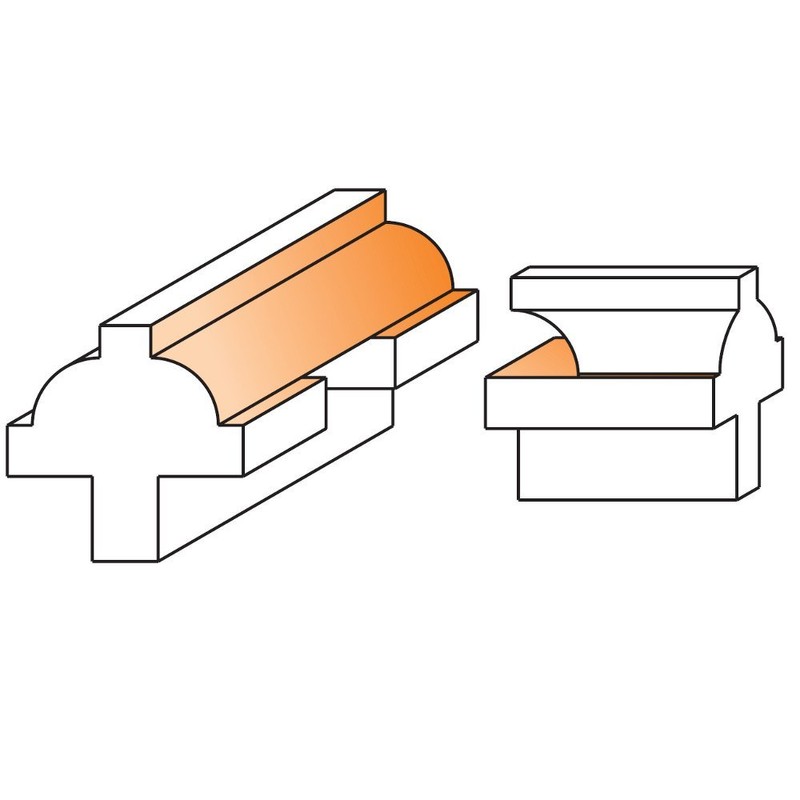 CMT 855.802.11 Ovolo Sash Set, 1/2-Inch Shank, 1-1/4-Inch Diameter
