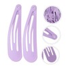 PACKOVE 50pcs Water Drop Hairpin Snap Hair Clips for Girls