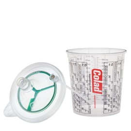Colad Snap Lid System Automotive Spray Paint Application Kit Including Mixing Cup and Lid with Built in Paint Filter (9350190SLS, 190 Micron Filter, 9350190SLS)