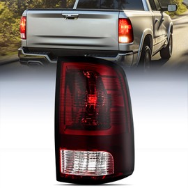 Nilight Taillight Assembly Compatible with 2009 2010 2011 2012 2013 2014 2015 2016 2017 2018 Dodge Ram 1500 2500 3500 2019 2020 2021 Classic Rear Lamp OE Style Passenger Side Dark Red