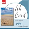 BSB 510526-2 Greeting Card, Birthday Card, Beach, A4 Size "Sand