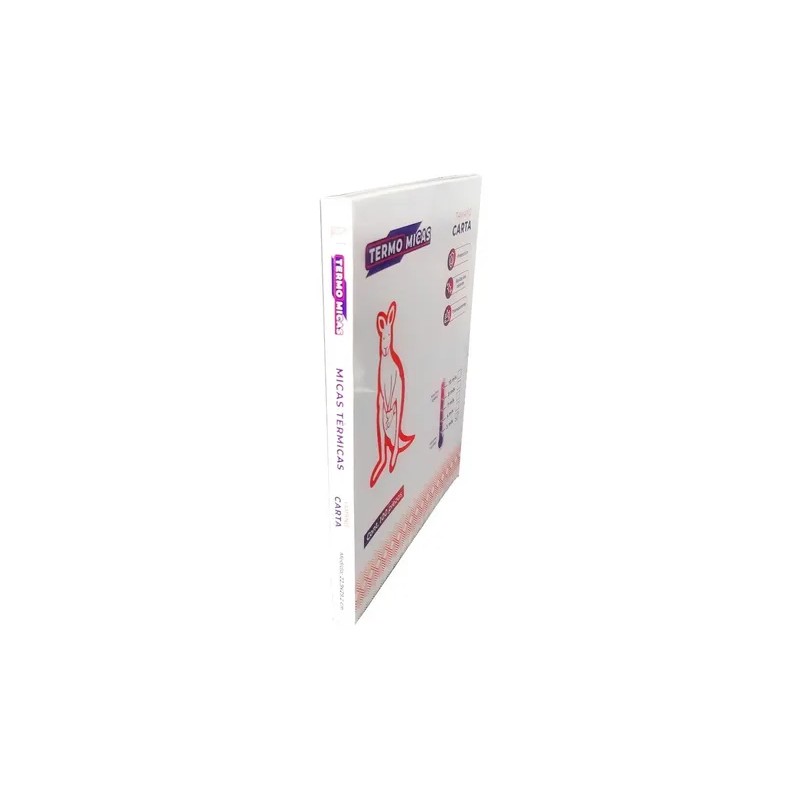 Micas Termicas 8mls Tamaño Carta 50 Piezas + Acarreador