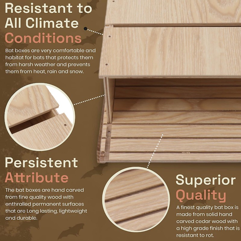 Large Bat House Shelter Kit - Bat Box Building Supplies