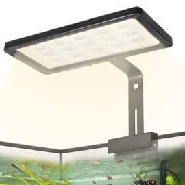 38W Clip On Aquarium Light for Plants,24/7 RGB Fish Tank Lights with Timer Dimmer and Sunrise-Daylight-Fish Light-Blue light-Moon Light,Full Spectrum LED Aquarium Light for 12-29 inch Planted Aquarium