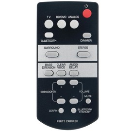 FSR73 ZP80760 Replace Remote Control Work for Yamaha ATS-1050 ATS-1050BL YAS-105 ATS-1050-R SRT-700 Sound Bar