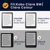 kwmobile Flip Case Compatible with Kobo Clara BW/Clara Colour/Tolino Shine