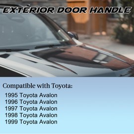 Exterior Outside Door Handle Front Rear Driver Passenger Side Fit for Toyota Avalon XL XLS 1995 1996 1997 1998 1999 Black - 4PCS
