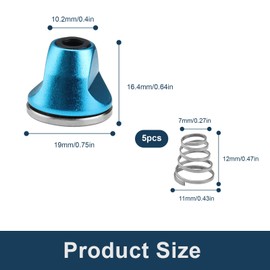 LWLWA Bicycle Axle Nut 3 Pieces Quick Release Metal Bicycle Cap Nuts M5 Non-Slip Anti-Loosening for Home Bikes Mountain Bikes Road Bikes