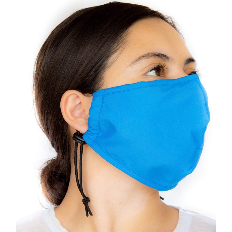 Headmost Comfymask 3 Layer Large Fabric Facemask: Water Repellent, Washable,