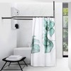 PrettyHome Shower Curtain Rod Hoop Square Shape Bathroom Heavy Duty