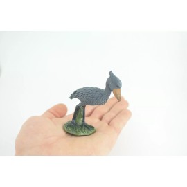 Collectible Wildlife Gifts Shoebill Stork Toy, Hand Painted Realistic Rubber Bird, 3 Inches CH873 BB199
