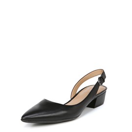 Naturalizer Women's Banks Slingback Pump, Black Leather, 9.5